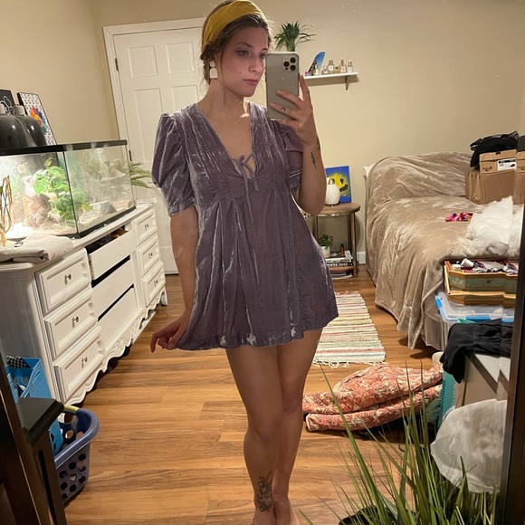 Free People velvet tunic mini dress - Picture 8 of 15